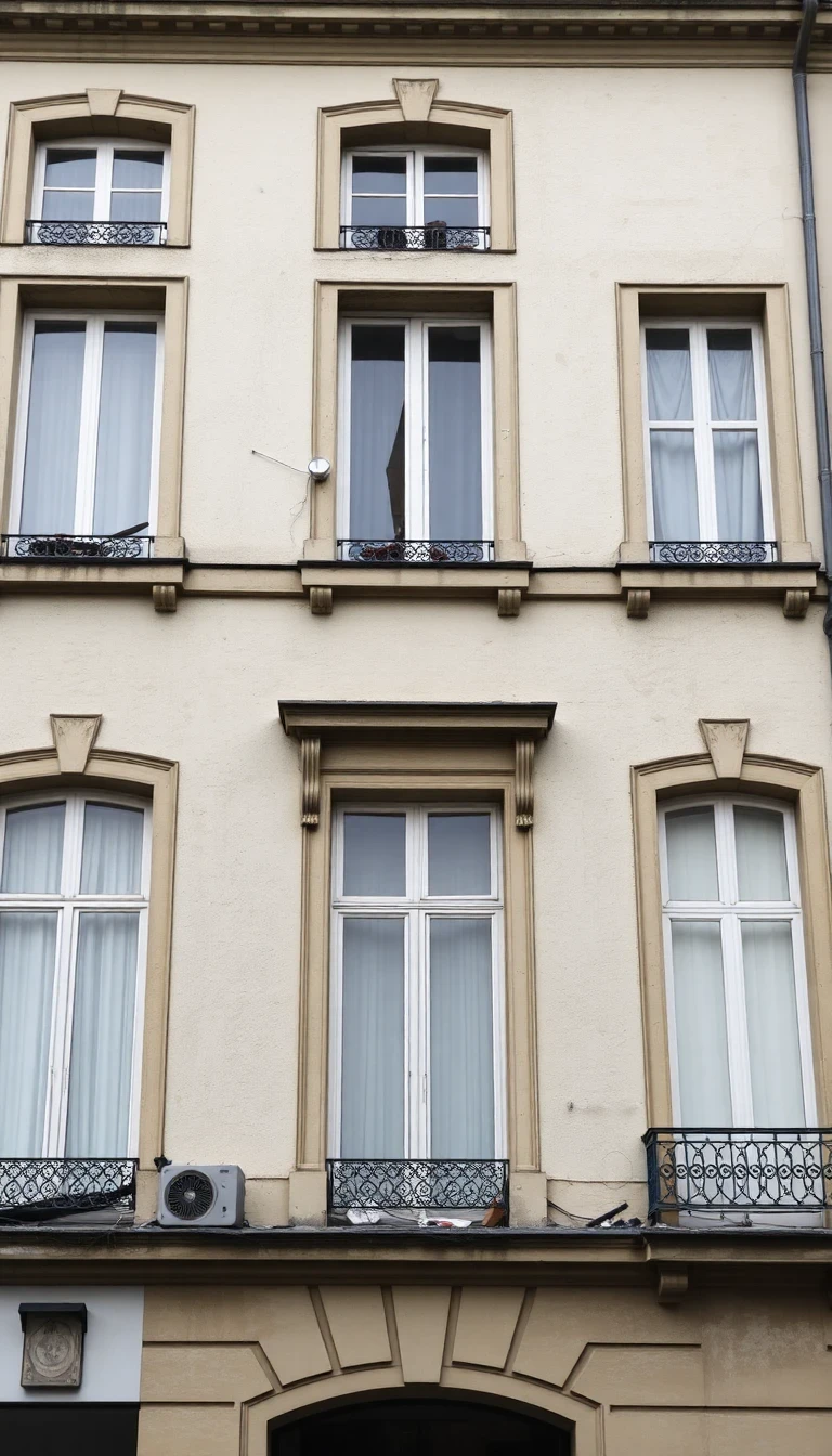 Façade avant ravalement à Paris - bâtiment haussmannien